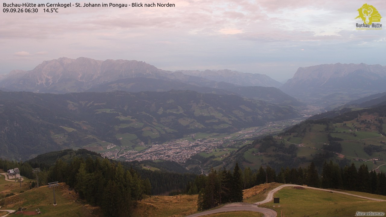 Archiv Foto Webcam Buchau-Hütte am Gernkogel - St. Johann
