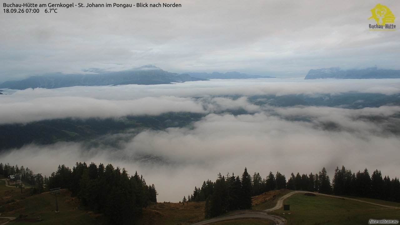 Archiv Foto Webcam Buchau-Hütte am Gernkogel - St. Johann