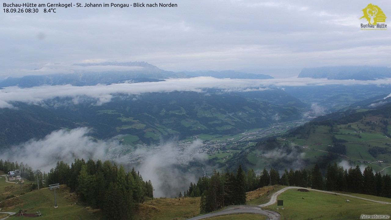 Archiv Foto Webcam Buchau-Hütte am Gernkogel - St. Johann