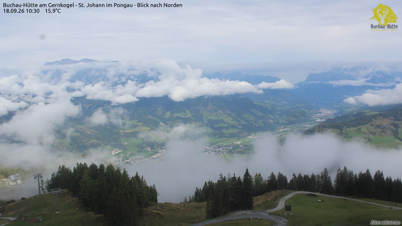 Archiv Foto Webcam Buchau-Hütte am Gernkogel - St. Johann