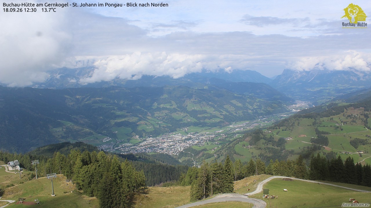Archiv Foto Webcam Buchau-Hütte am Gernkogel - St. Johann
