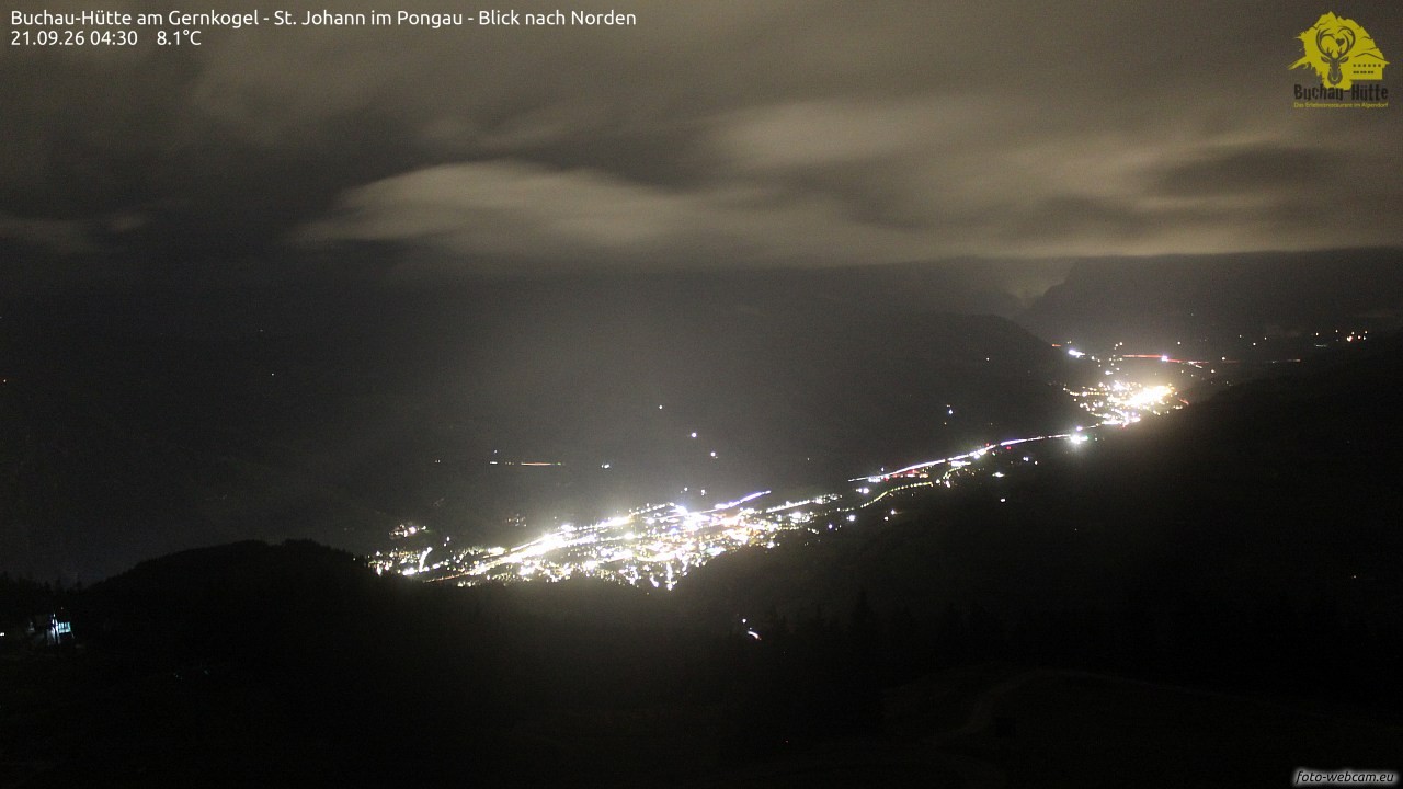 Archiv Foto Webcam Buchau-Hütte am Gernkogel - St. Johann