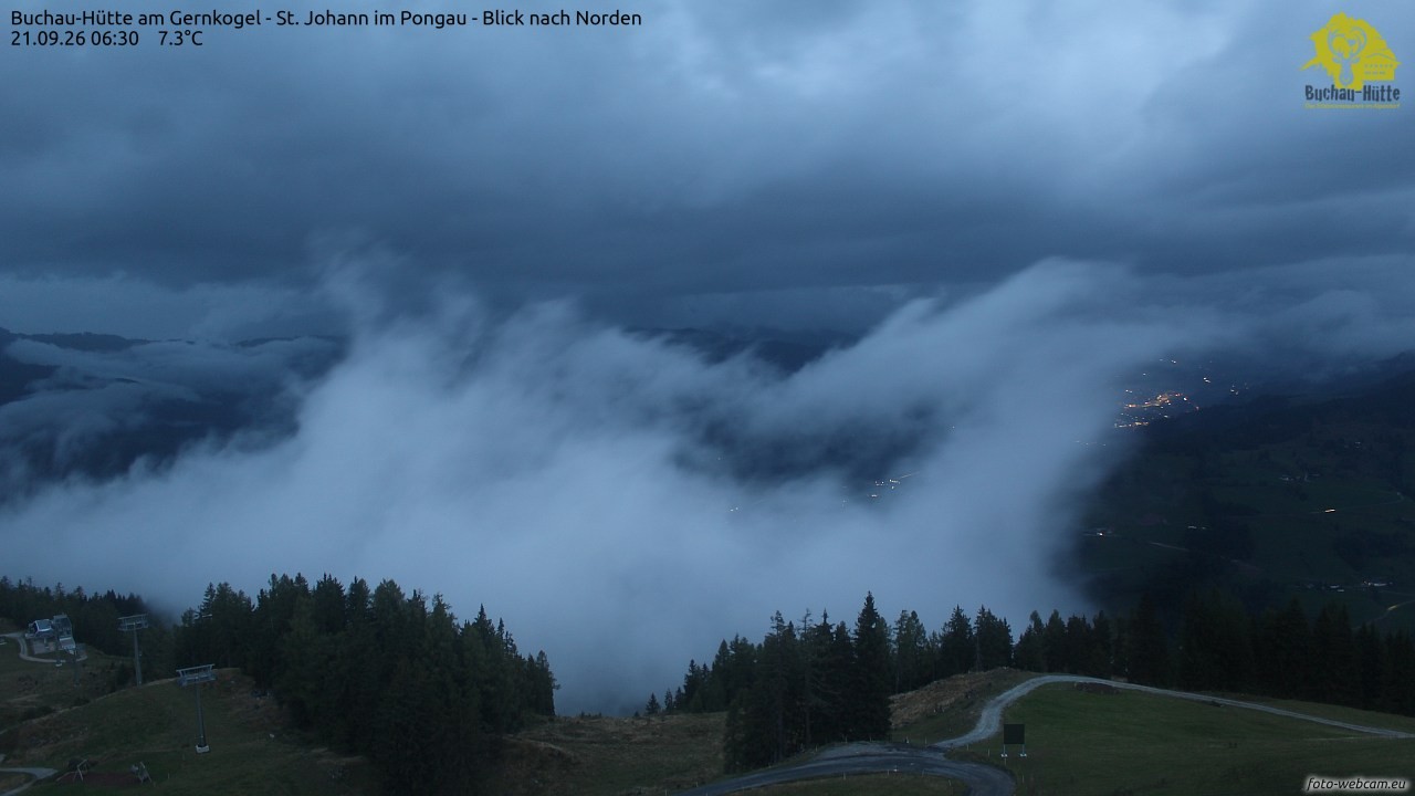 Archiv Foto Webcam Buchau-Hütte am Gernkogel - St. Johann