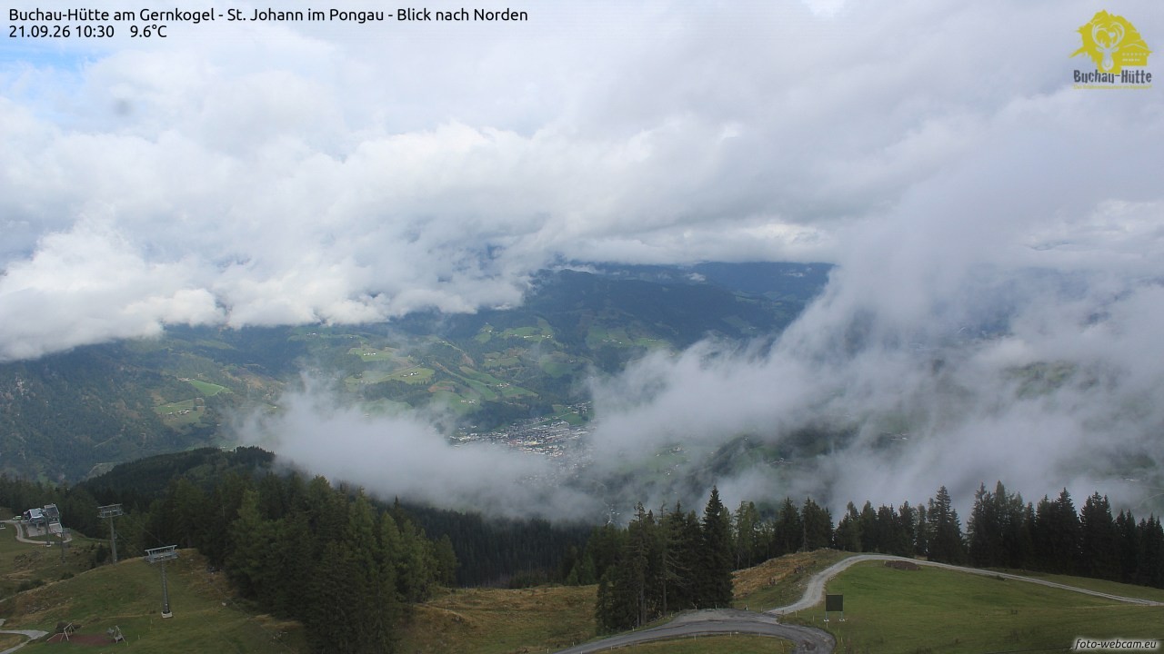 Archiv Foto Webcam Buchau-Hütte am Gernkogel - St. Johann