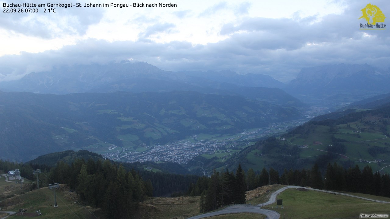 Archived image Webcam Gernkogel - View to the North