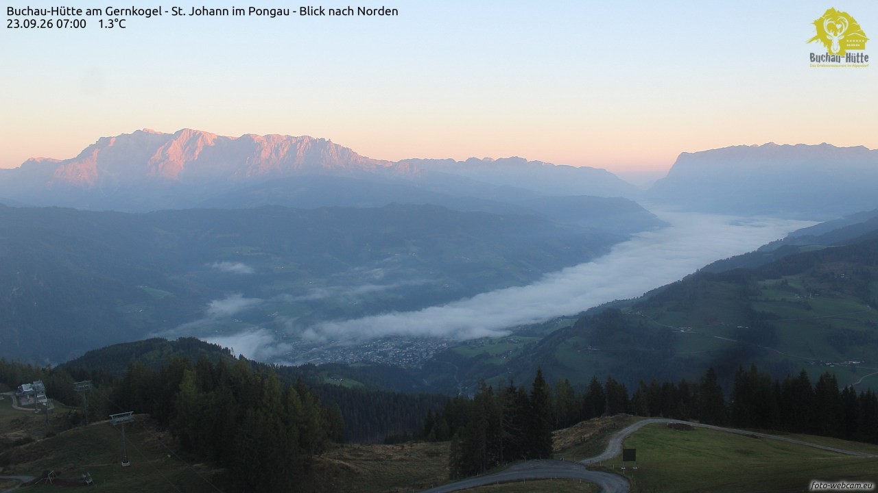 Archived image Webcam Gernkogel - View to the North