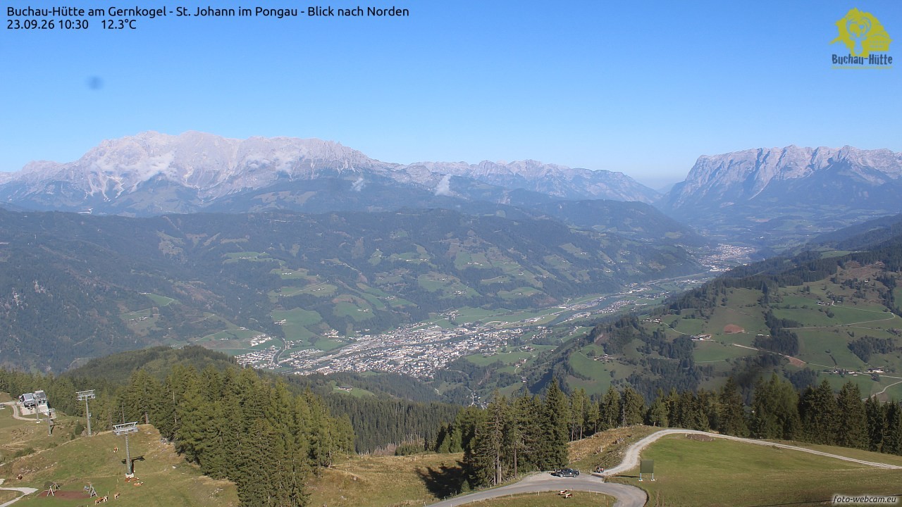 Archived image Webcam Gernkogel - View to the North