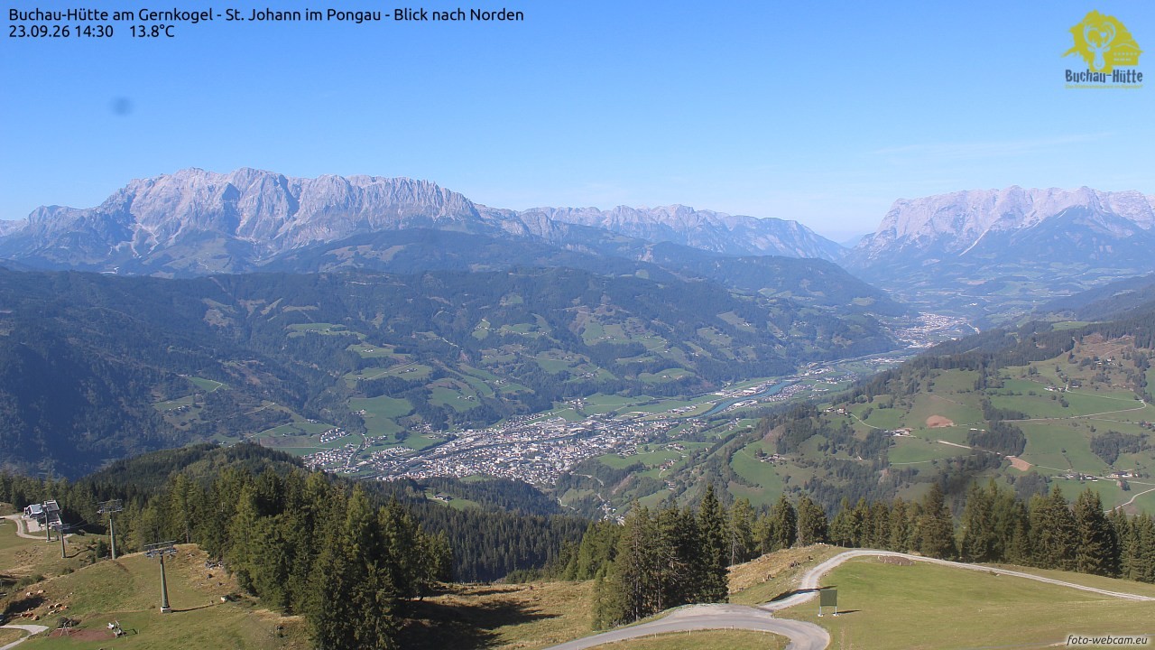 Archived image Webcam Gernkogel - View to the North