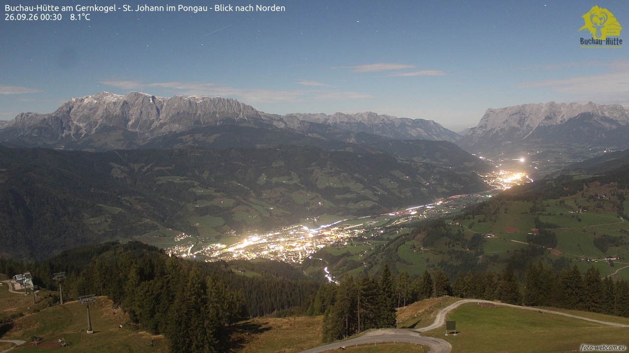 Archived image Webcam Gernkogel - View to the North
