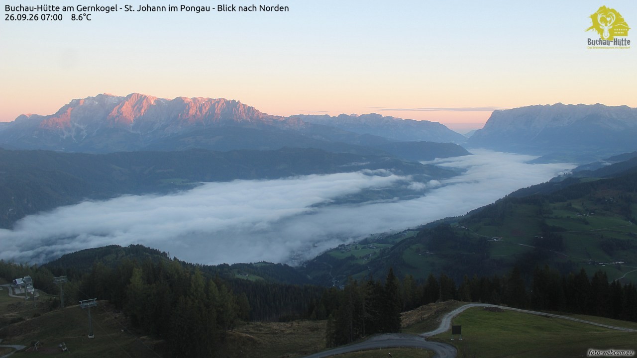 Archived image Webcam Gernkogel - View to the North