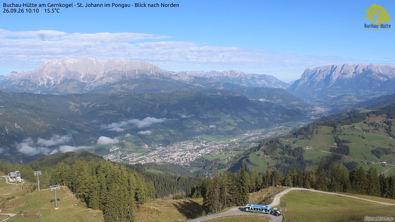Archived image Webcam Gernkogel - View to the North