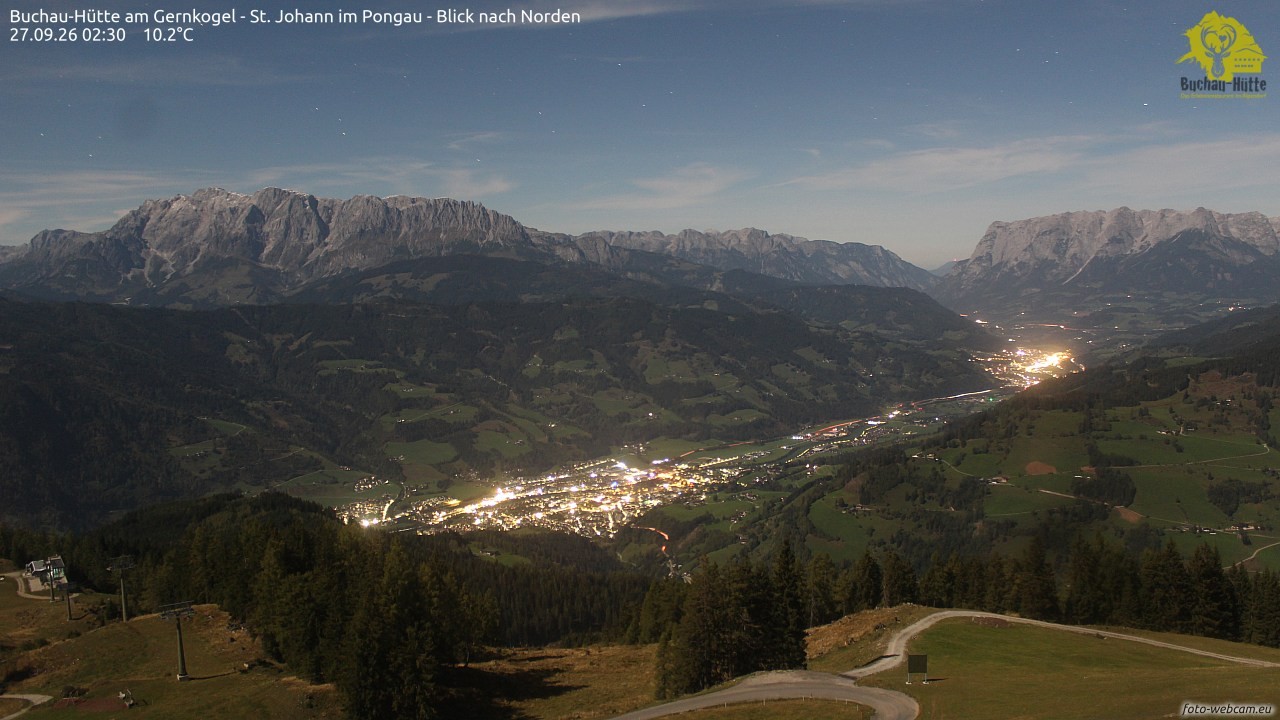 Archiv Foto Webcam Buchau-Hütte am Gernkogel - St. Johann