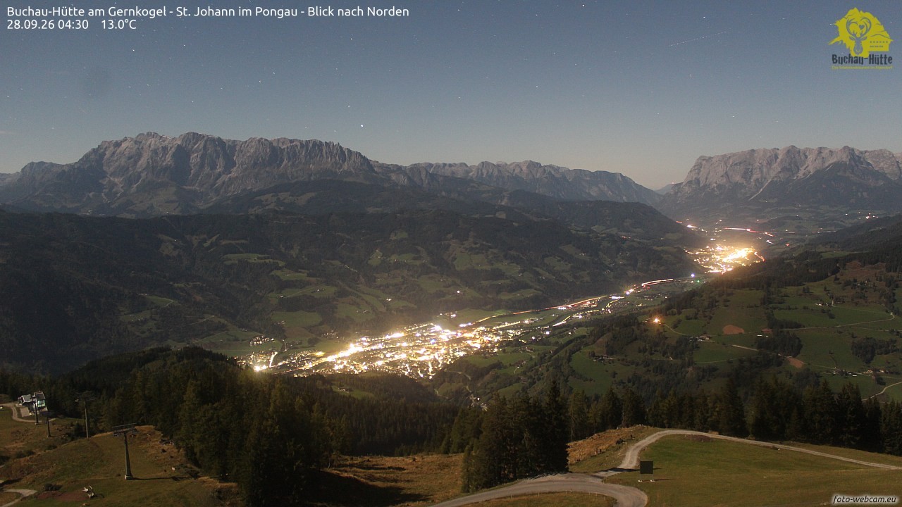 Archiv Foto Webcam Buchau-Hütte am Gernkogel - St. Johann
