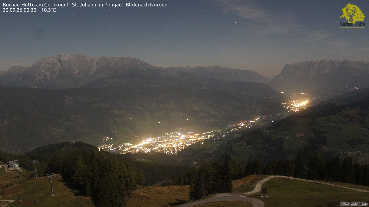 Archiv Foto Webcam Buchau-Hütte am Gernkogel - St. Johann
