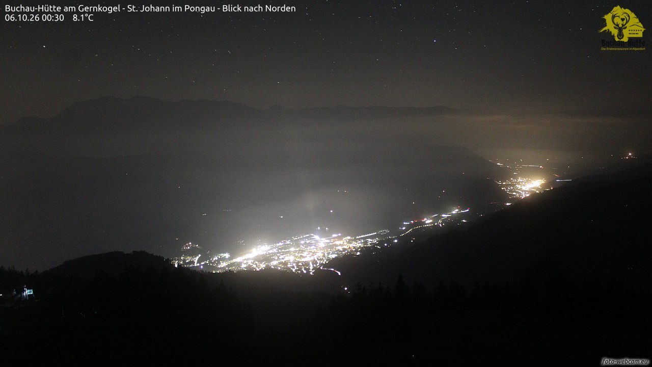 Archiv Foto Webcam Buchau-Hütte am Gernkogel - St. Johann