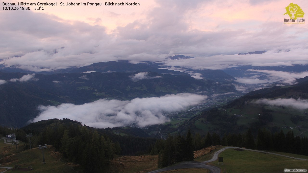 Archiv Foto Webcam Buchau-Hütte am Gernkogel - St. Johann