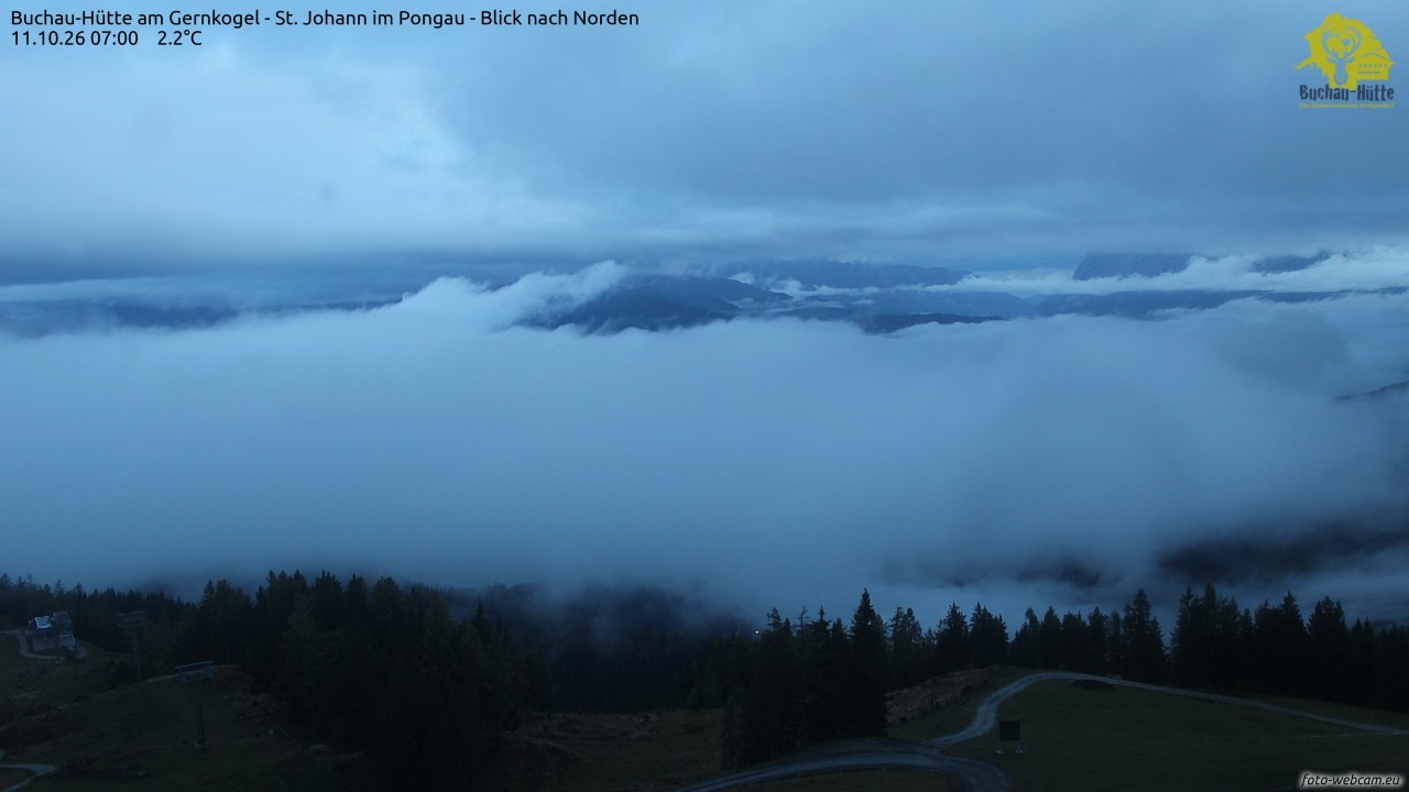 Archived image Webcam Gernkogel - View to the North