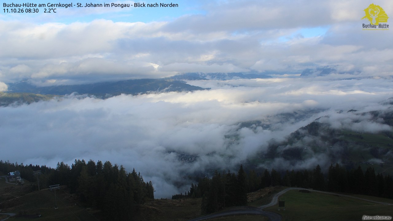 Archived image Webcam Gernkogel - View to the North