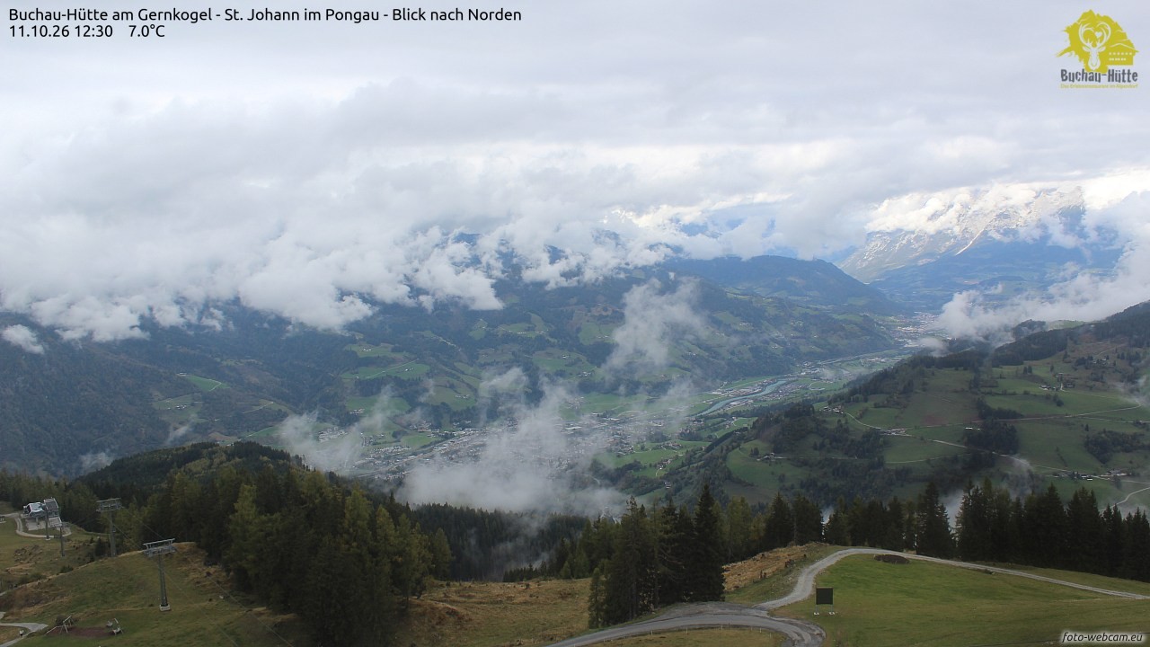 Archived image Webcam Gernkogel - View to the North
