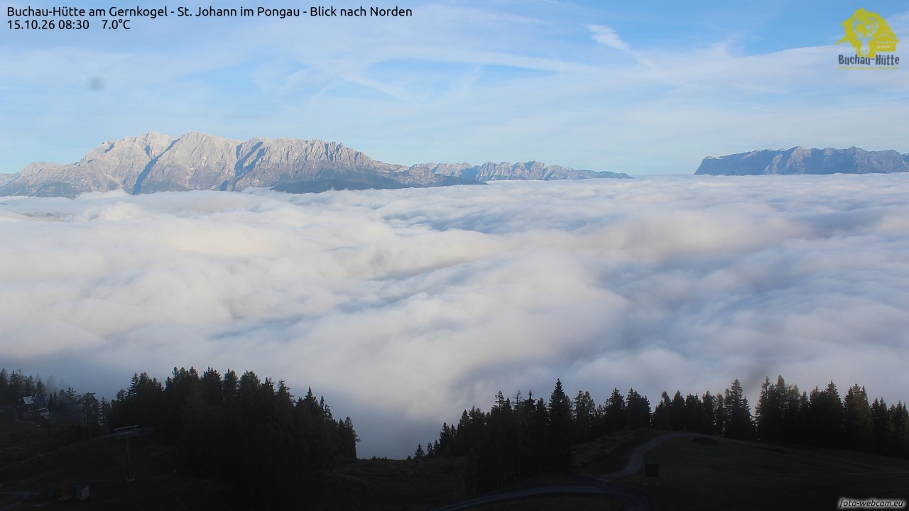 Archiv Foto Webcam Buchau-Hütte am Gernkogel - St. Johann