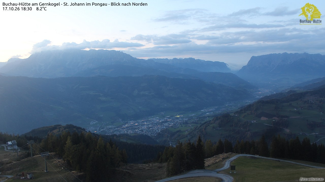 Archiv Foto Webcam Buchau-Hütte am Gernkogel - St. Johann
