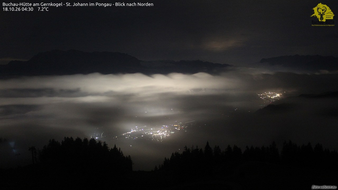 Archiv Foto Webcam Buchau-Hütte am Gernkogel - St. Johann