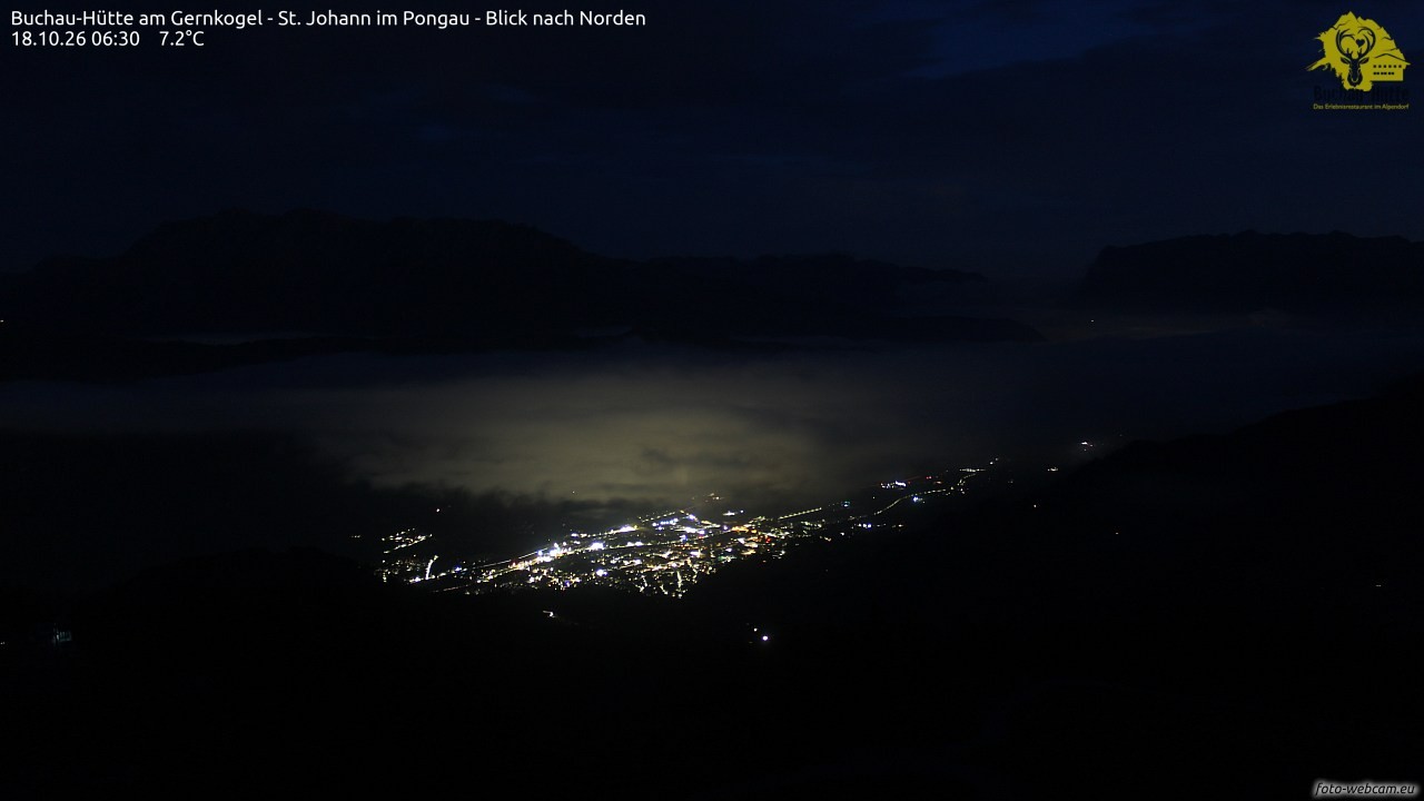 Archiv Foto Webcam Buchau-Hütte am Gernkogel - St. Johann