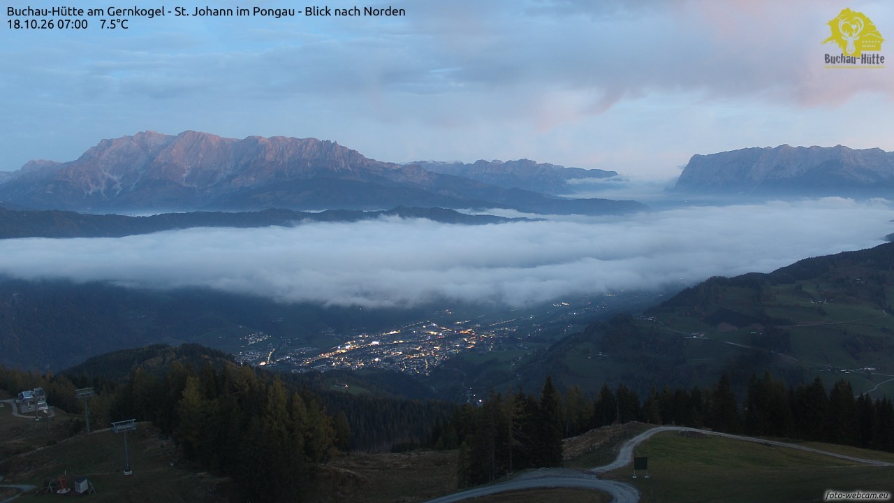 Archiv Foto Webcam Buchau-Hütte am Gernkogel - St. Johann