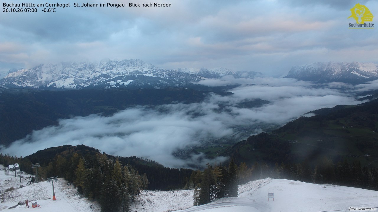 Archiv Foto Webcam Buchau-Hütte am Gernkogel - St. Johann