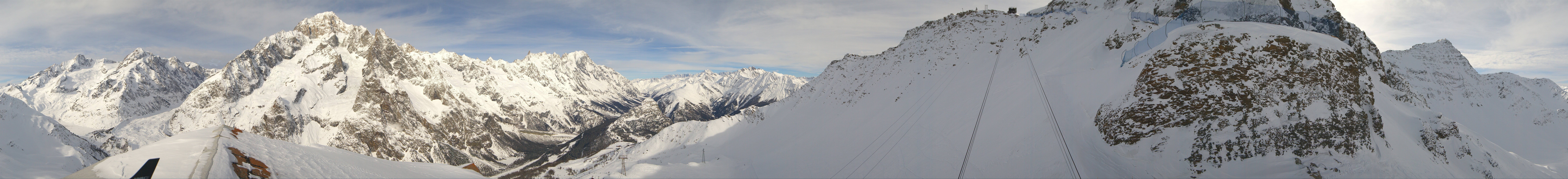Archiv Foto Webcam ARP Aussichtsplattform Courmayeur