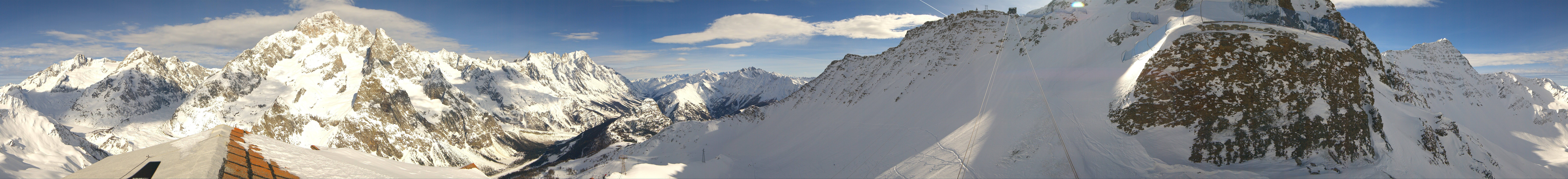 Archiv Foto Webcam ARP Aussichtsplattform Courmayeur