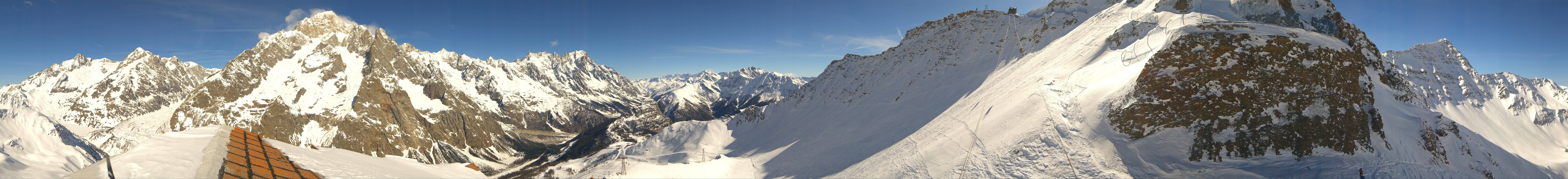 Archiv Foto Webcam ARP Aussichtsplattform Courmayeur