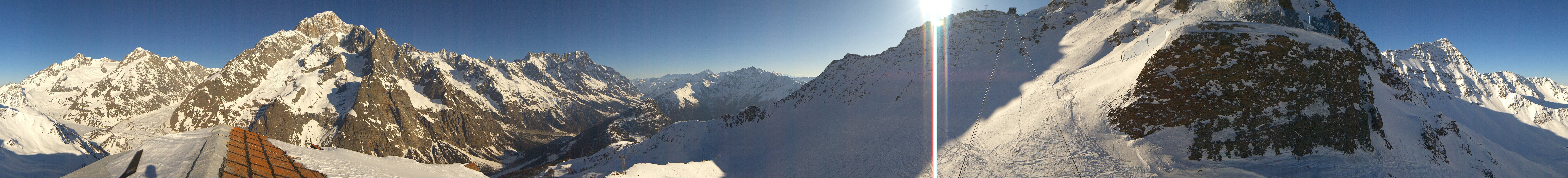 Archiv Foto Webcam ARP Aussichtsplattform Courmayeur