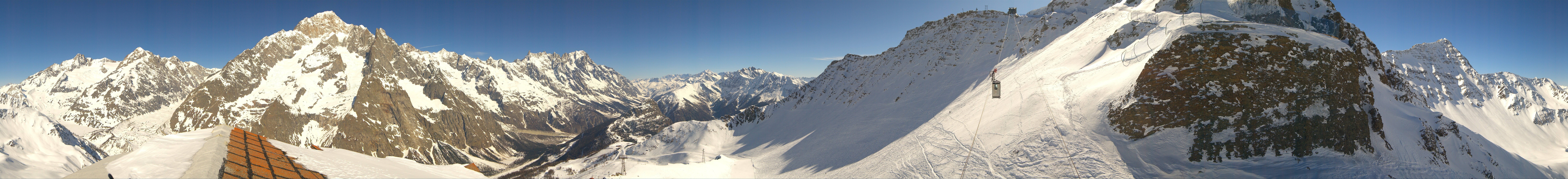 Archiv Foto Webcam ARP Aussichtsplattform Courmayeur