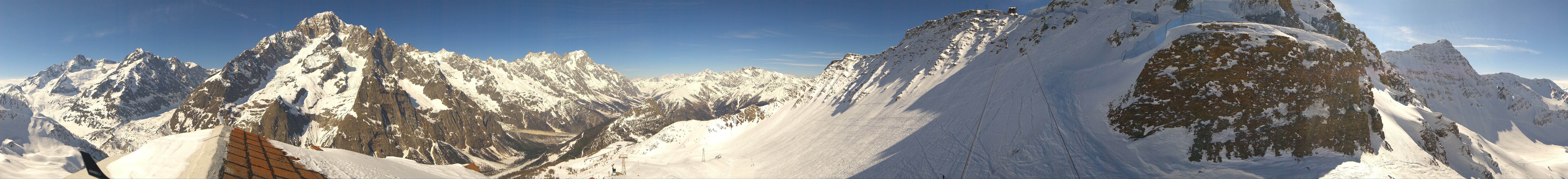 Archiv Foto Webcam ARP Aussichtsplattform Courmayeur