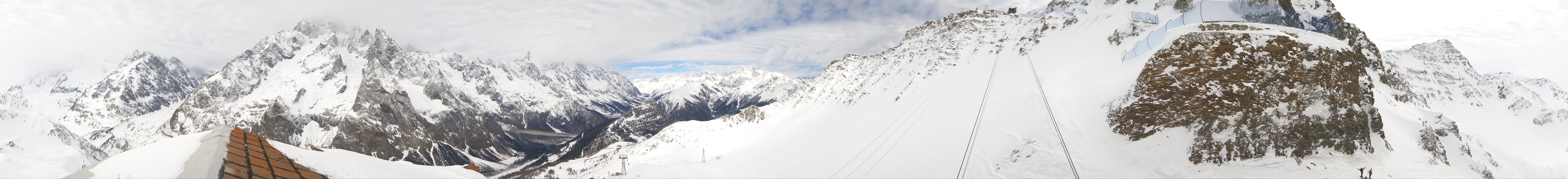 Archiv Foto Webcam ARP Aussichtsplattform Courmayeur