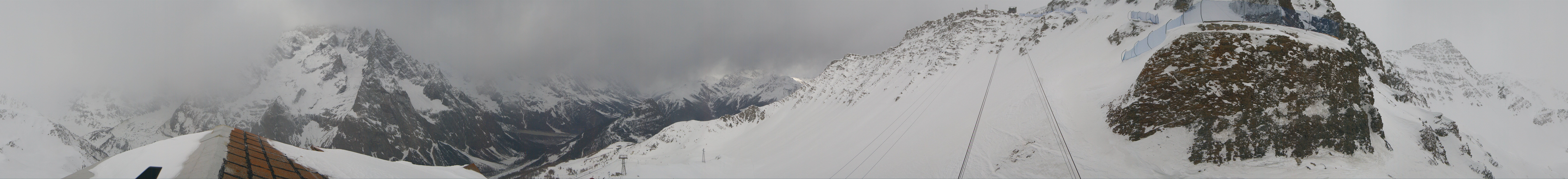 Archiv Foto Webcam ARP Aussichtsplattform Courmayeur