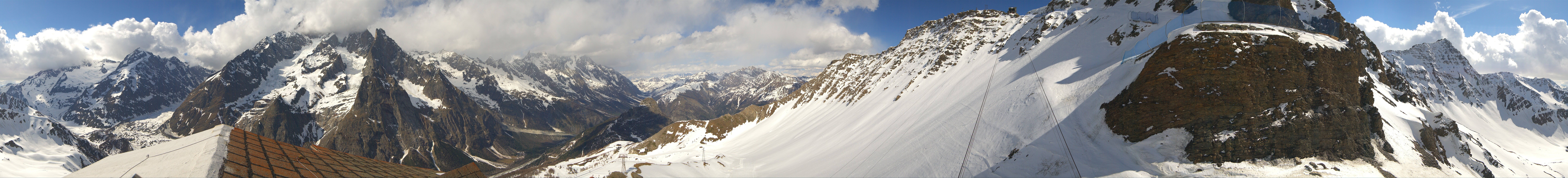 Archiv Foto Webcam ARP Aussichtsplattform Courmayeur