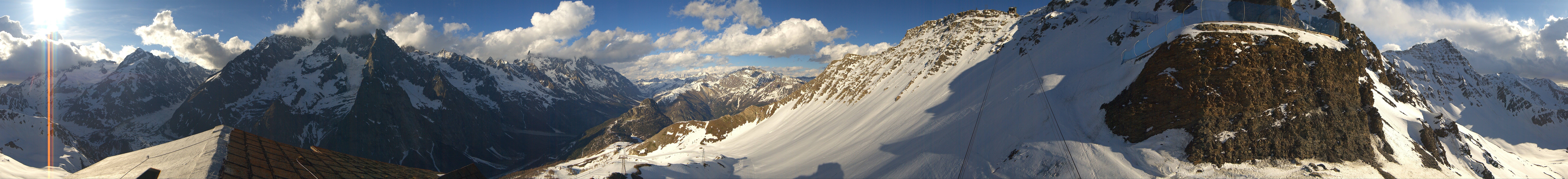 Archiv Foto Webcam ARP Aussichtsplattform Courmayeur
