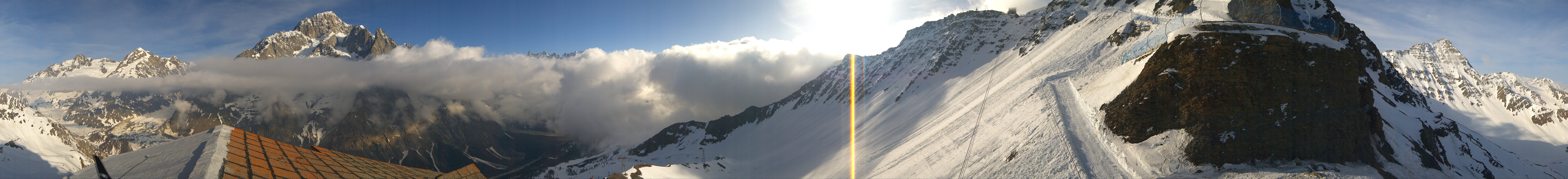 Archiv Foto Webcam ARP Aussichtsplattform Courmayeur