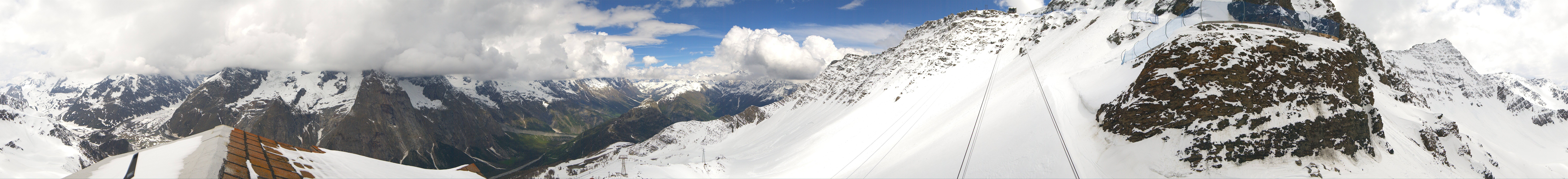 Archiv Foto Webcam ARP Aussichtsplattform Courmayeur