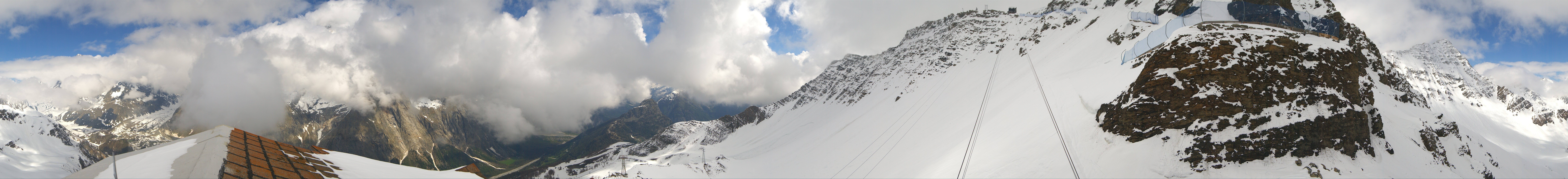 Archiv Foto Webcam ARP Aussichtsplattform Courmayeur