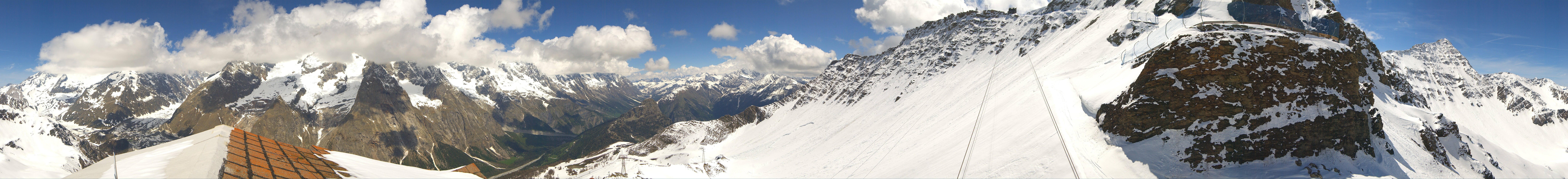 Archiv Foto Webcam ARP Aussichtsplattform Courmayeur