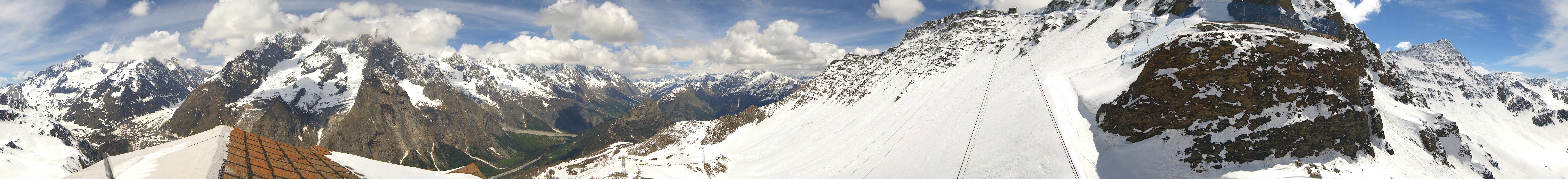 Archiv Foto Webcam ARP Aussichtsplattform Courmayeur