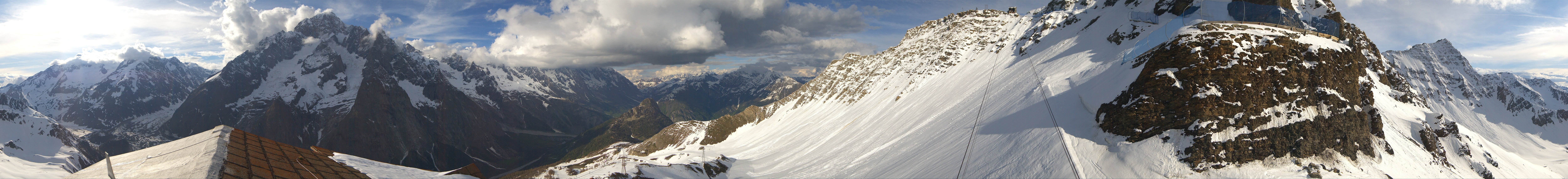 Archiv Foto Webcam ARP Aussichtsplattform Courmayeur
