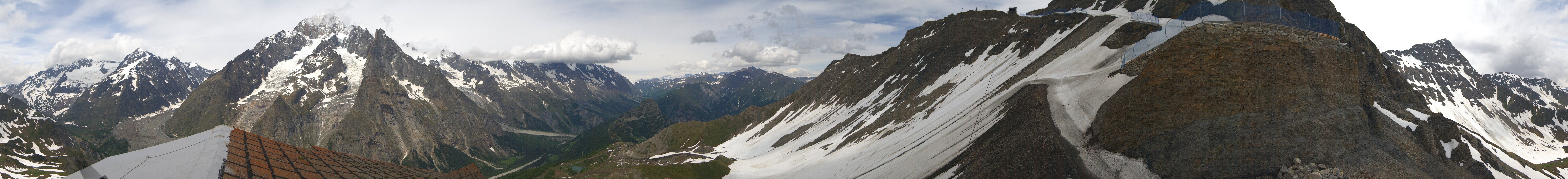 Archiv Foto Webcam ARP Aussichtsplattform Courmayeur