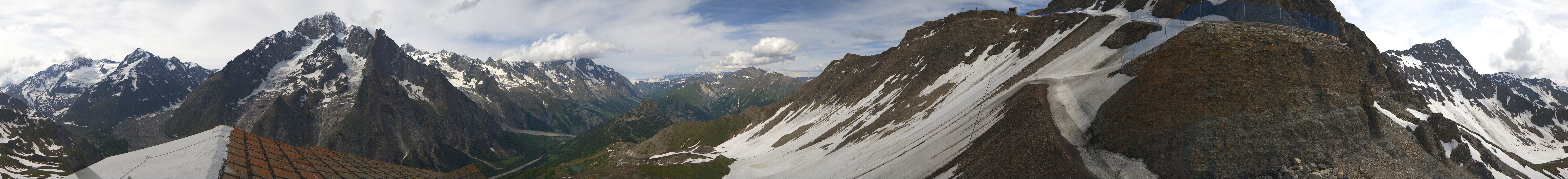 Archiv Foto Webcam ARP Aussichtsplattform Courmayeur