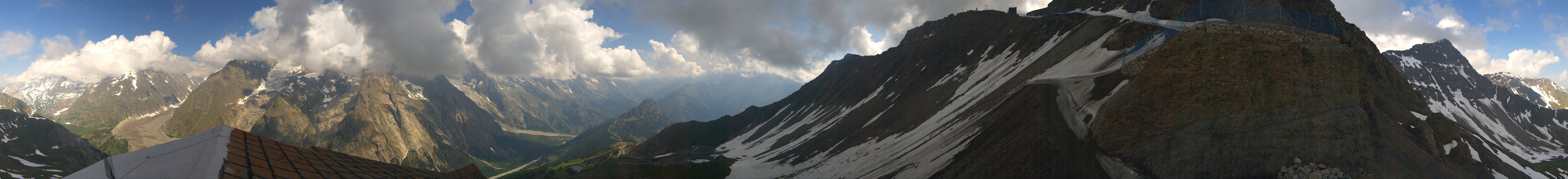 Archiv Foto Webcam ARP Aussichtsplattform Courmayeur