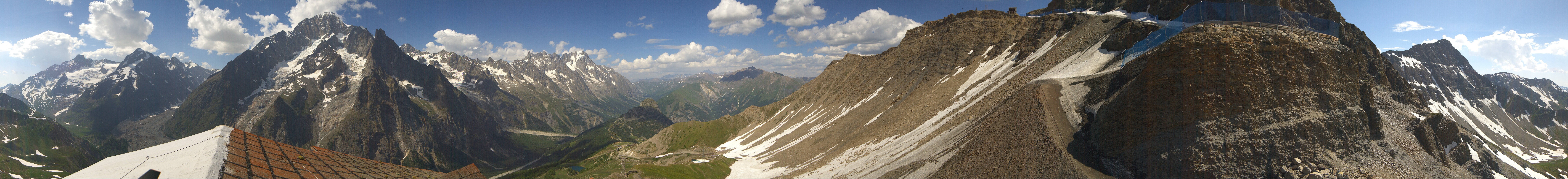 Archiv Foto Webcam ARP Aussichtsplattform Courmayeur