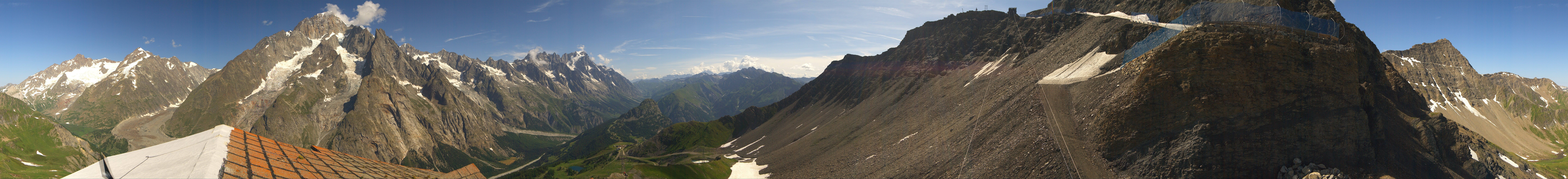 Archiv Foto Webcam ARP Aussichtsplattform Courmayeur